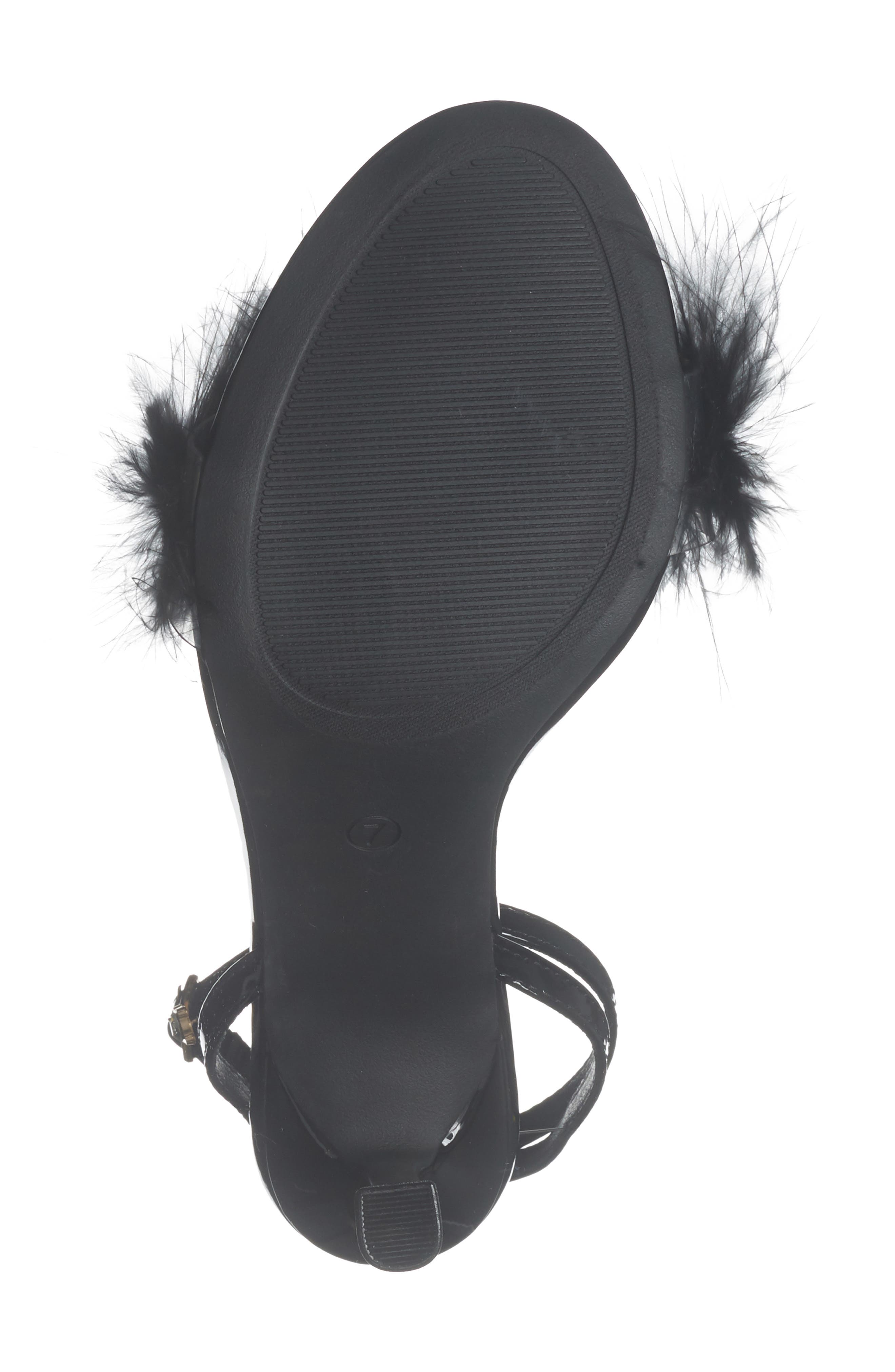 Safina Faux Fur Heel Sandal