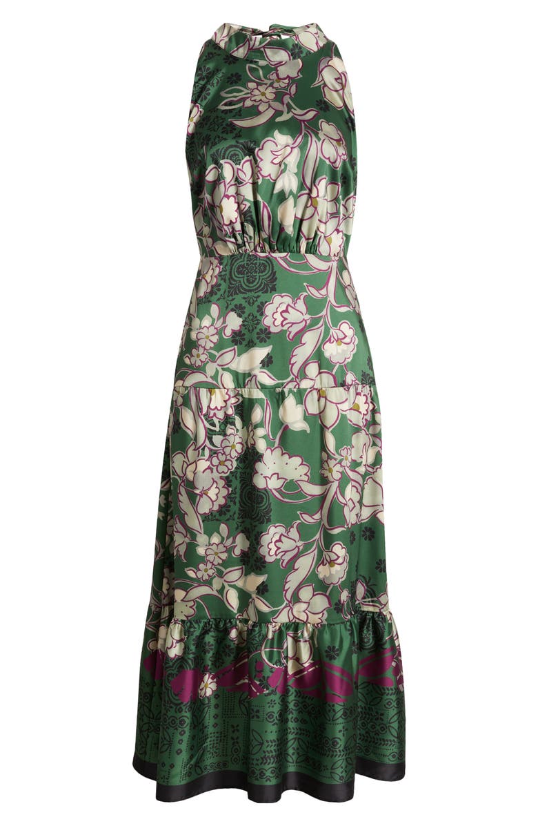 Sam Edelman Bandanna Print Maxi Dress, Alternate, color, Loden/ Berry