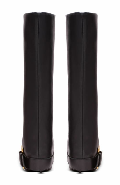 Balmain Anthem Calfskin Leather Boots In Black