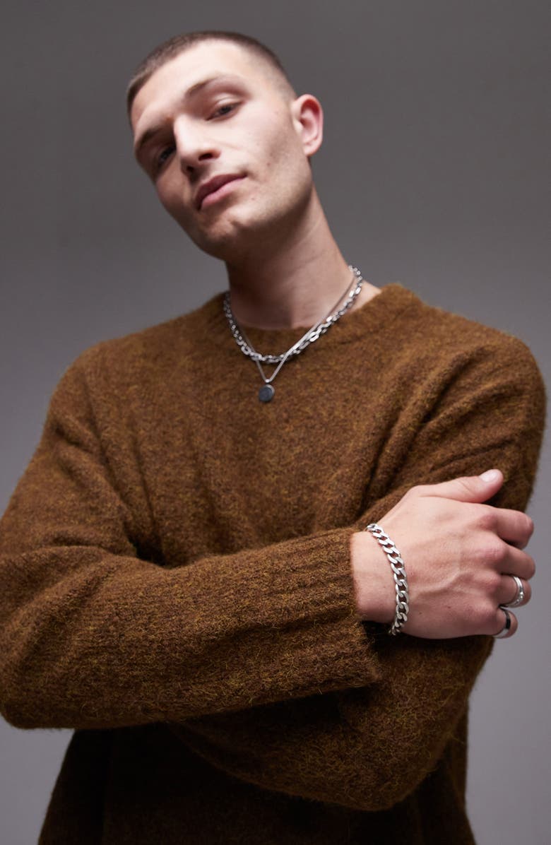 Topman Relaxed Fit Sweater, Alternate, color, 