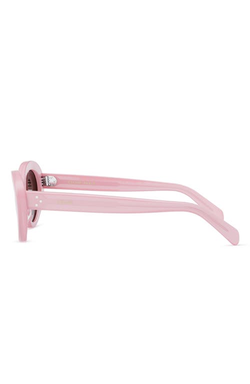 Celine Bold 3 Dots 53mm Round Sunglasses In Pink
