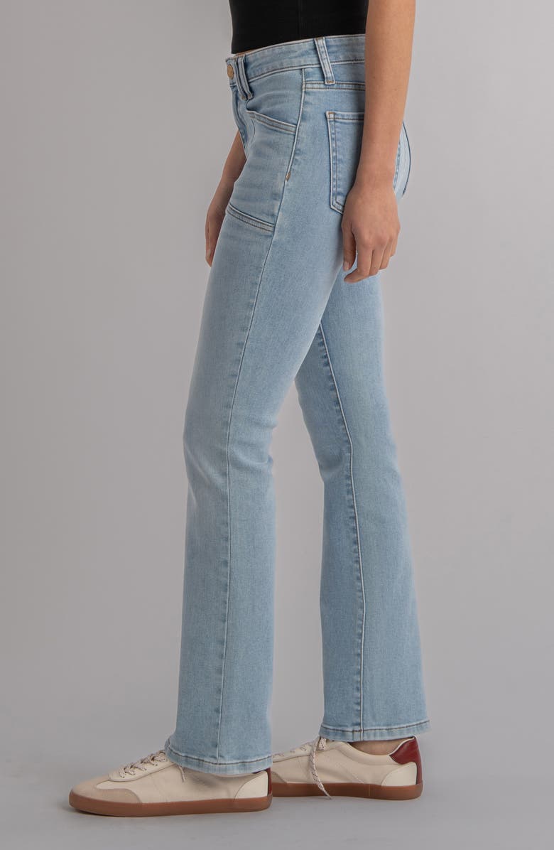 KUT from the Kloth Kelsey Fab Ab High Waist Kick Flare Jeans, Alternate, color, Cure