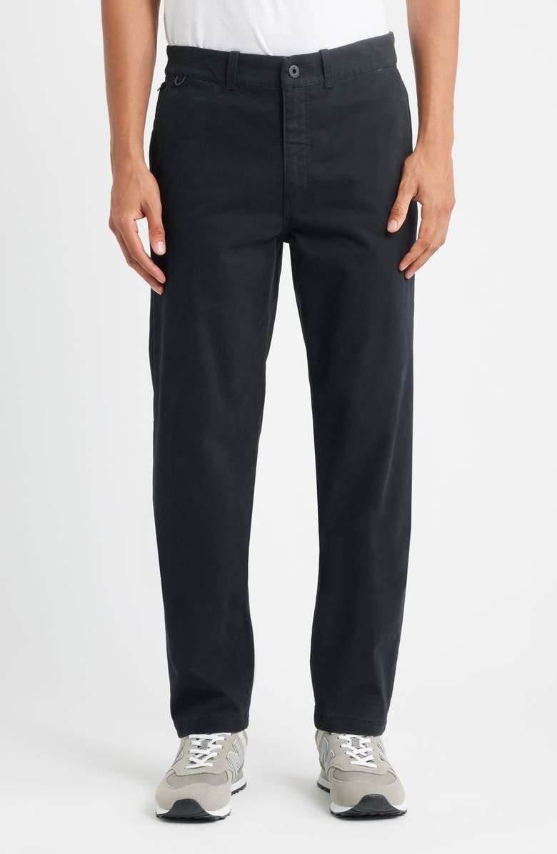 Roark Crossroads Stretch Cotton Chinos, Main, color, Black