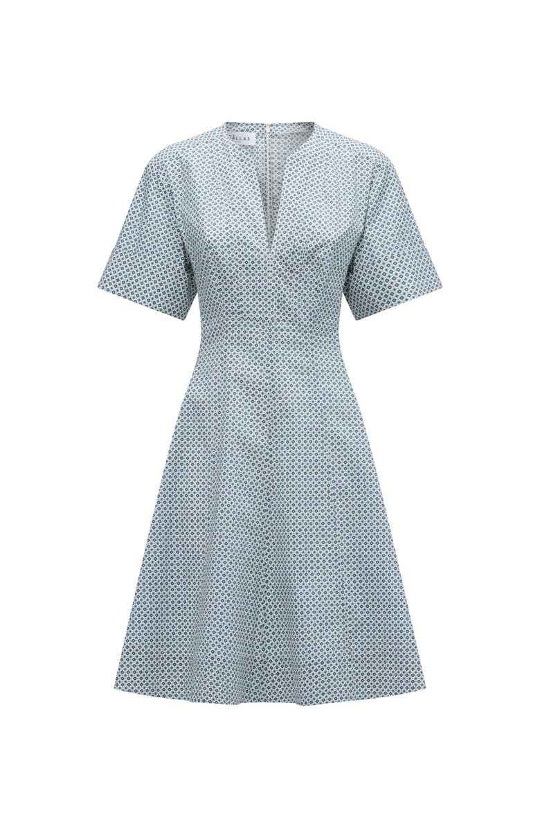 Callas Milano Sora Flared dress Blue Print, Main, color, Blue Print