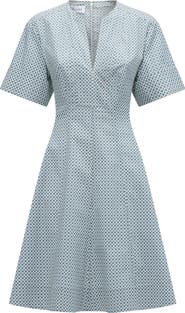 Callas Milano Sora Flared dress Blue Print