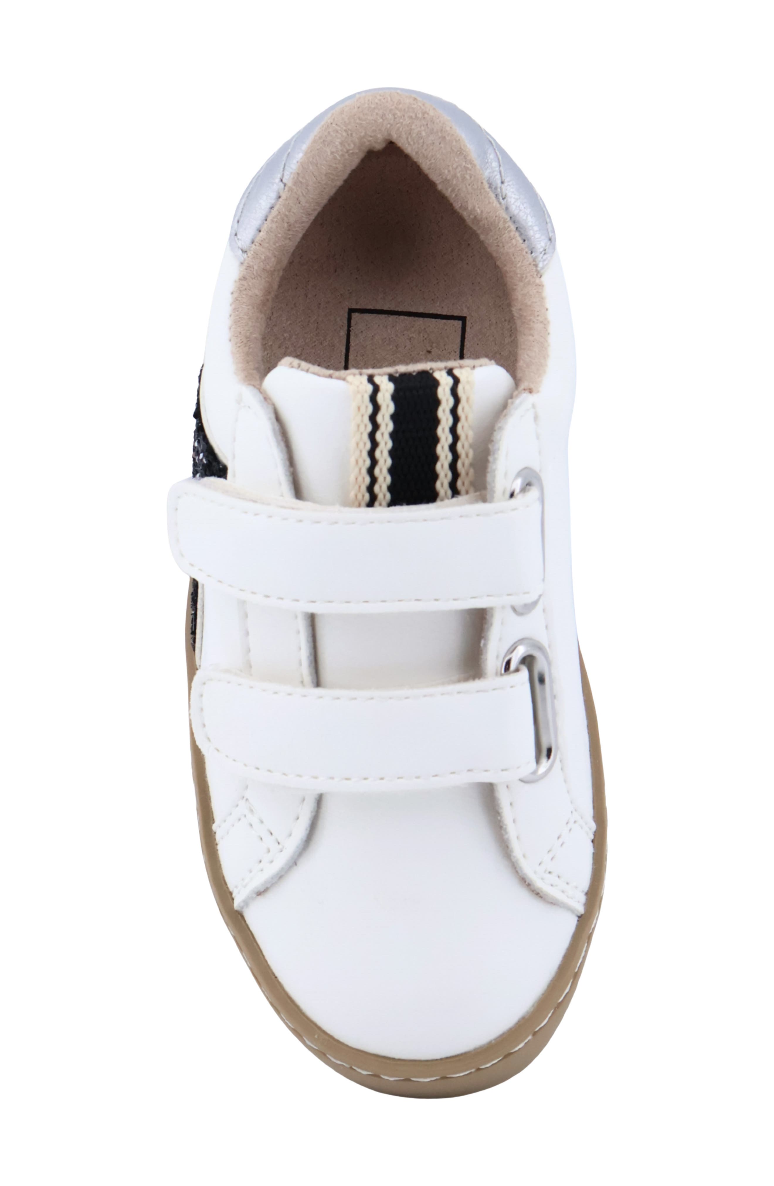Kids' Renata Mini Sneaker, Alternate, color, BLACK SILVER GLITTER