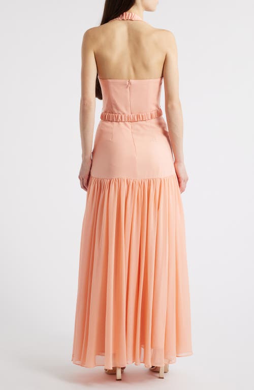 HUTCH HUTCH AZA A-LINE HALTER DRESS
