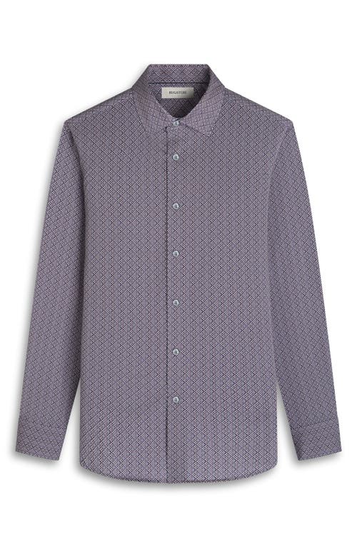 Bugatchi James Ooohcotton® Geo Print Button-up Shirt In Gold