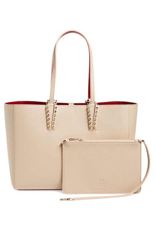 Christian Louboutin Small Cabata Soft Leather Tote In Gold
