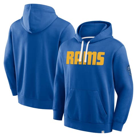 Men's Fanatics Royal Los Angeles Rams New Horizons Heritage Pullover Hoodie