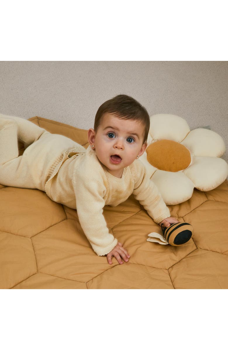 Lorena Canals Playmat Honeycomb, Alternate, color, Honey, Natural, Dark Grey