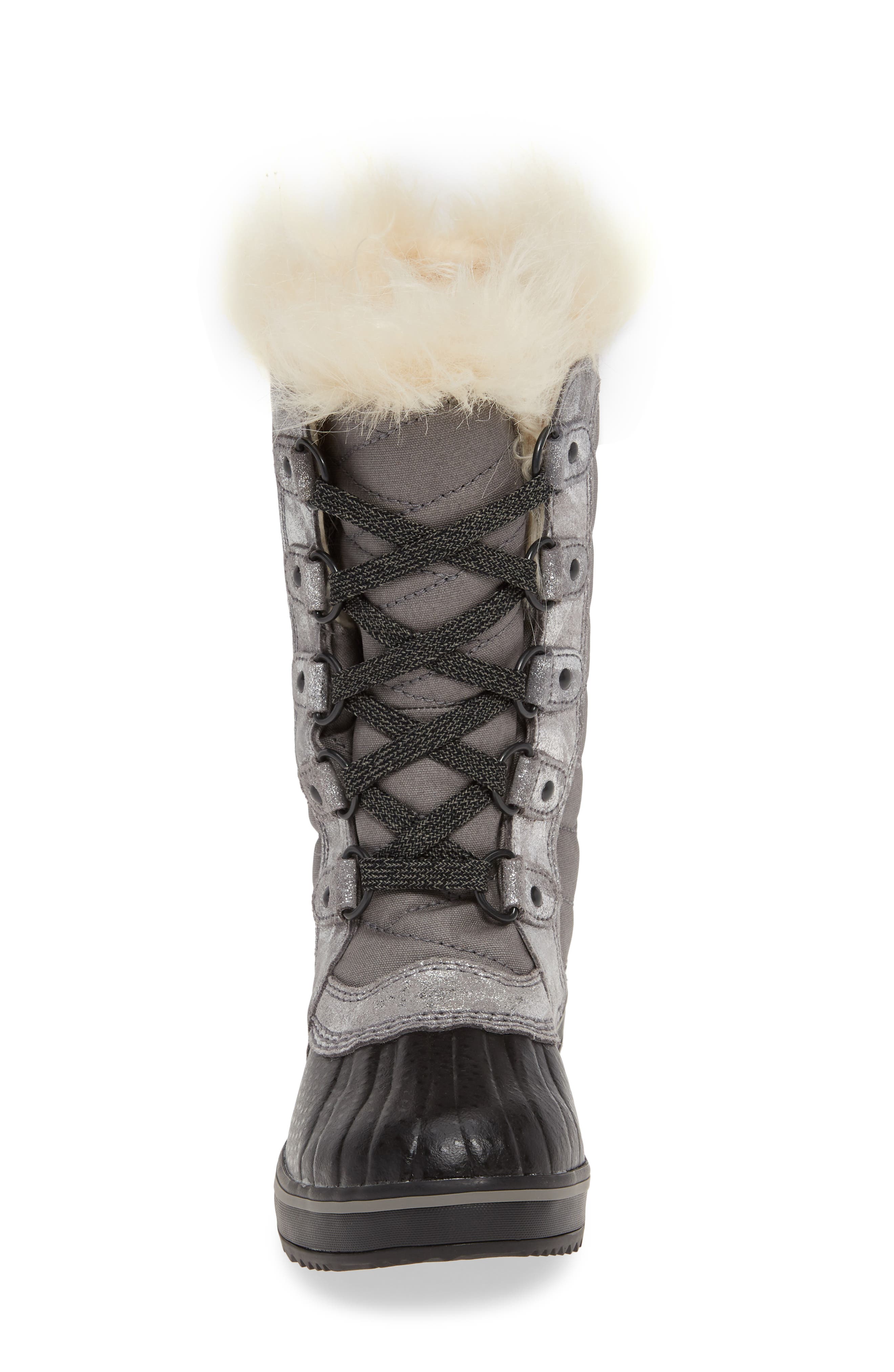 Tofino II Faux Fur Lined Waterproof Boot, Alternate, color, QUARRY