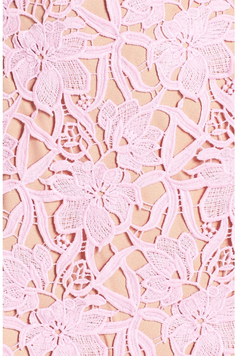 Lace Sheath Dress, Alternate, color, LILAC PINK