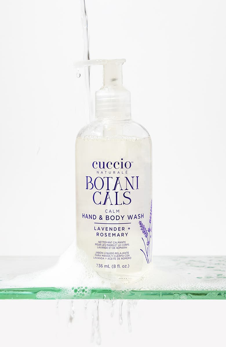 Cuccio Botanicals Lavender + Rosemary Body Care Essentials Starter Set, Alternate, color, Clear Bottles With Purple Writ