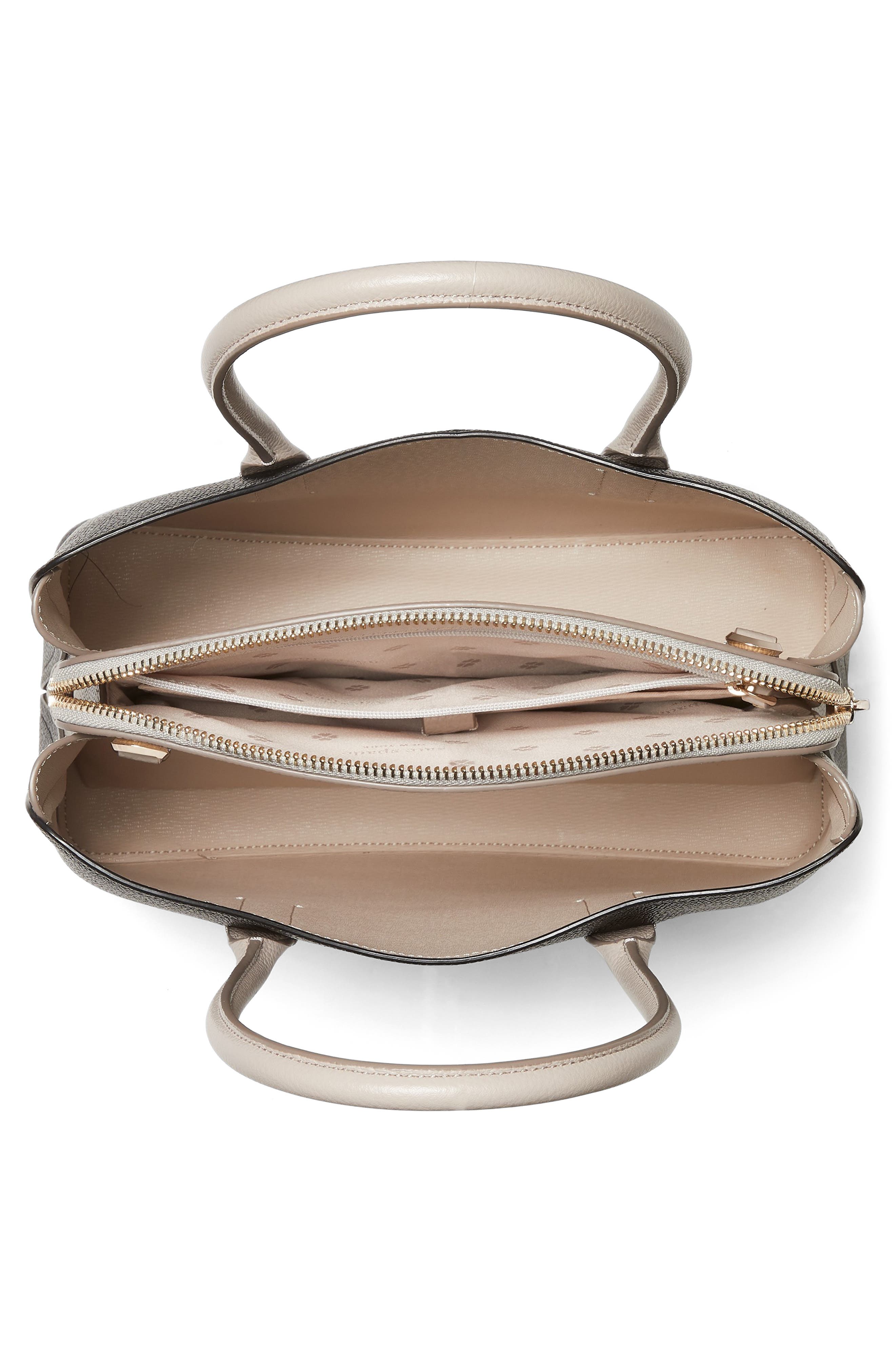 Kate Spade New York medium margaux leather satchel, Alternate, color, 