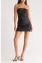 Strapless Sequin Minidress