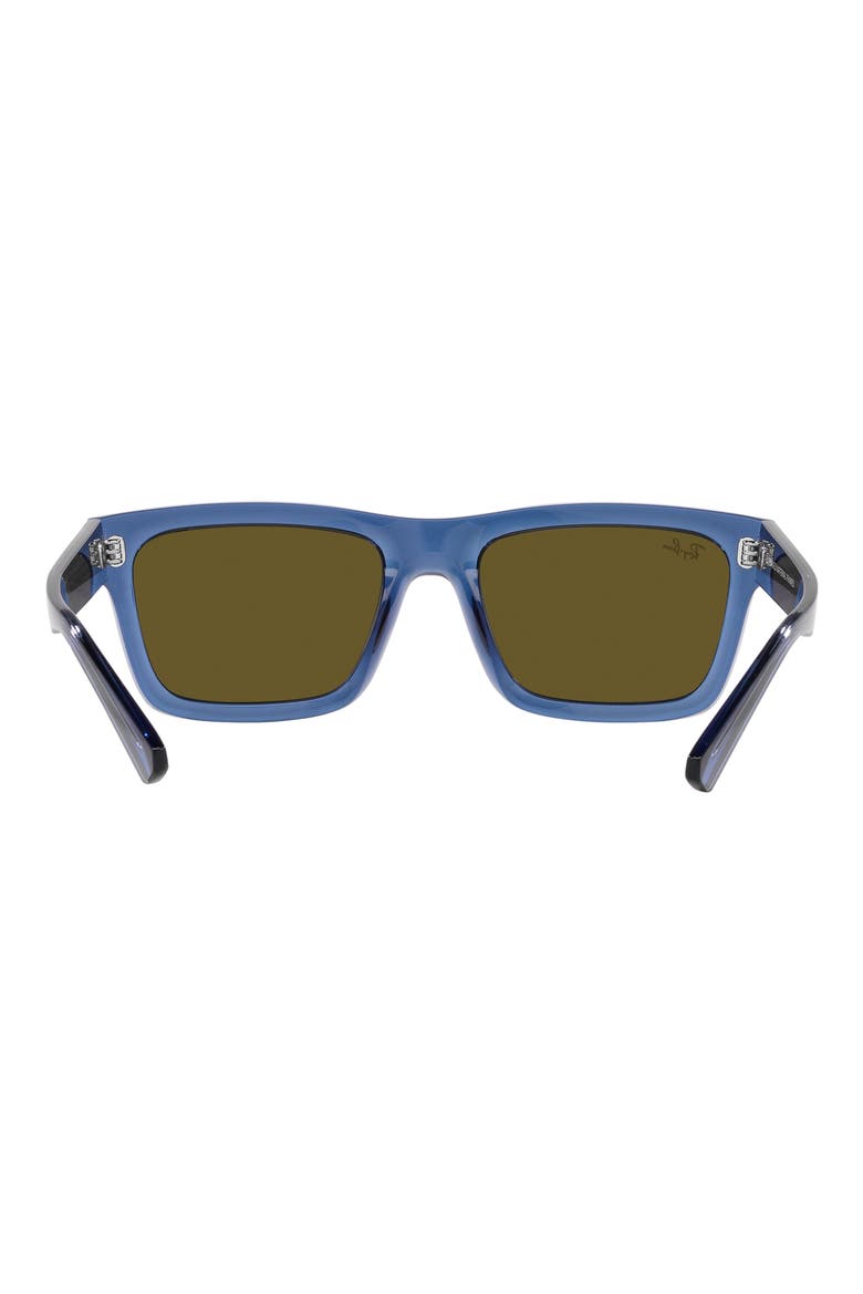 Warren 57mm Rectangular Sunglasses, Alternate, color, DARK BROWN