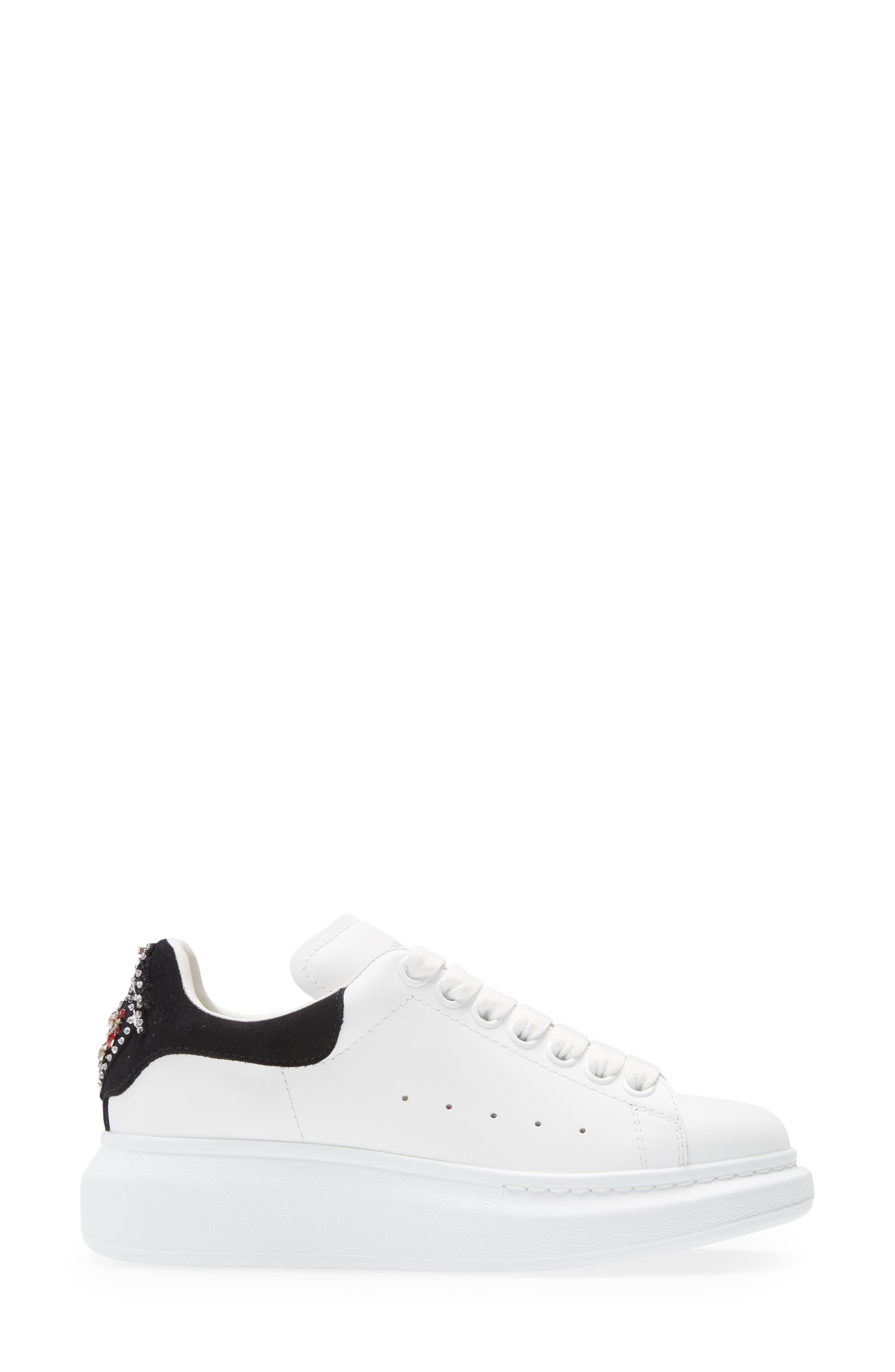 McQueen Alexander McQueen Oversize Embellished Platform Sneaker, Alternate, color, 