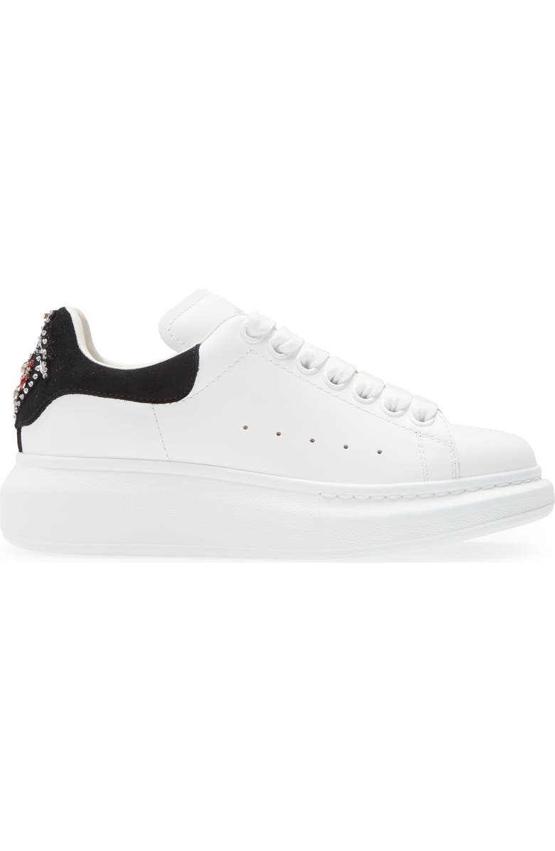 McQueen Alexander McQueen Oversize Embellished Platform Sneaker, Alternate, color,