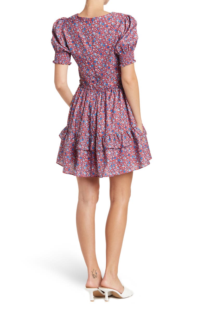 NSR Short Sleeve Ruffle Mini Dress | Nordstromrack