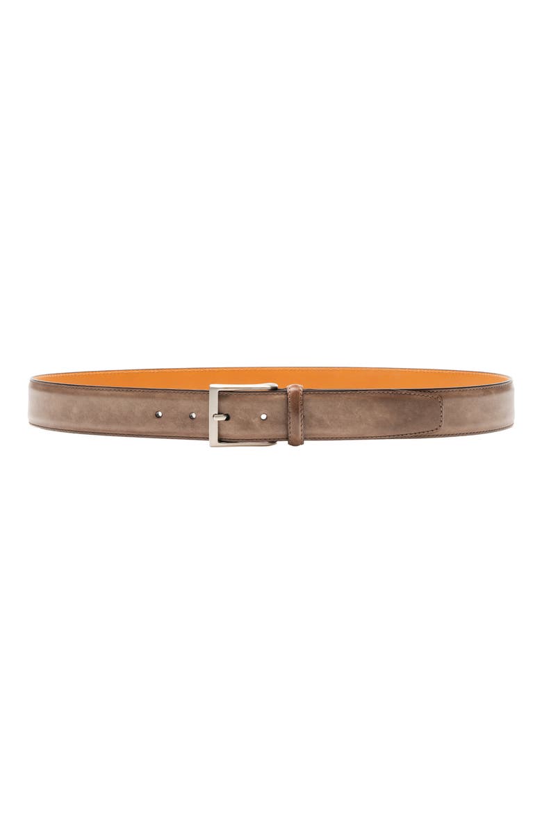 Andro Leather Belt, Main, color, TAUPE