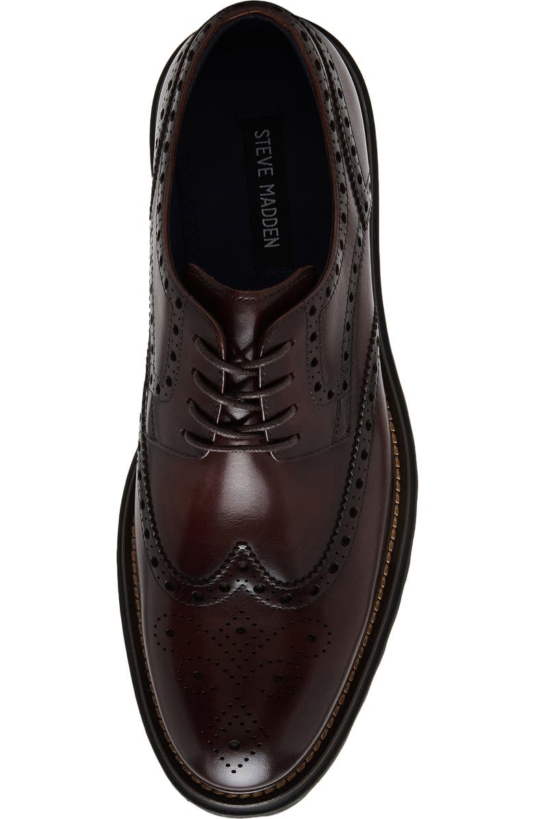 Steve Madden Kasaan Derby, Alternate, color, Brown Leather