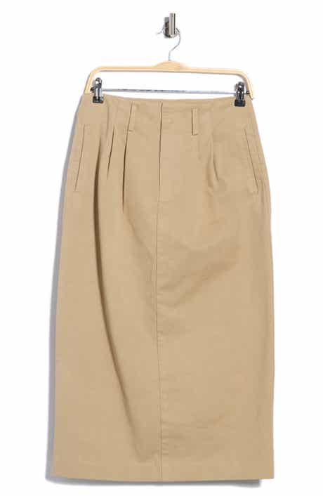 The Pleated Column Midi Skirt