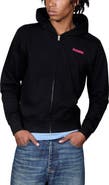 PLEASURES Spiders Fitted Graphic Zip Hoodie