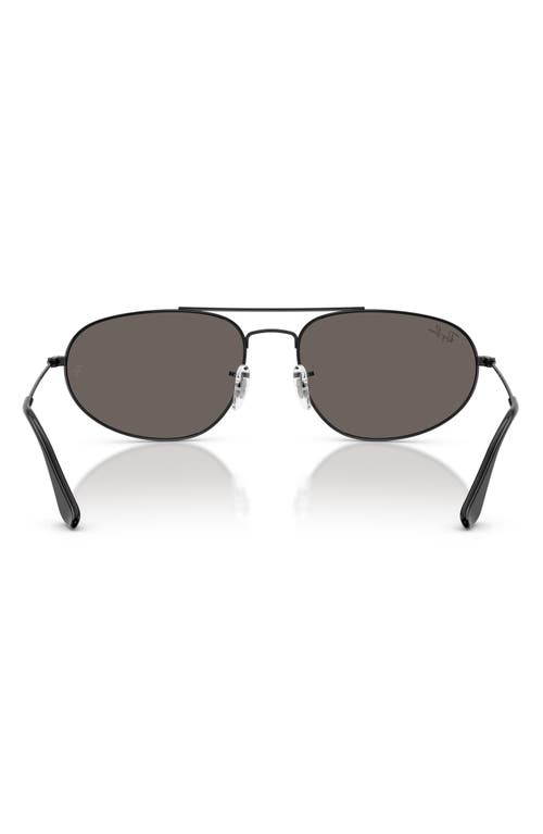 Ray Ban Ray-ban 62mm Oversize Irregular Sunglasses In Black