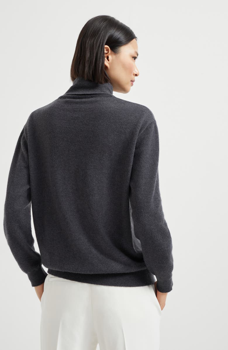 Brunello Cucinelli Turtleneck sweater, Alternate, color, Lignite Grey