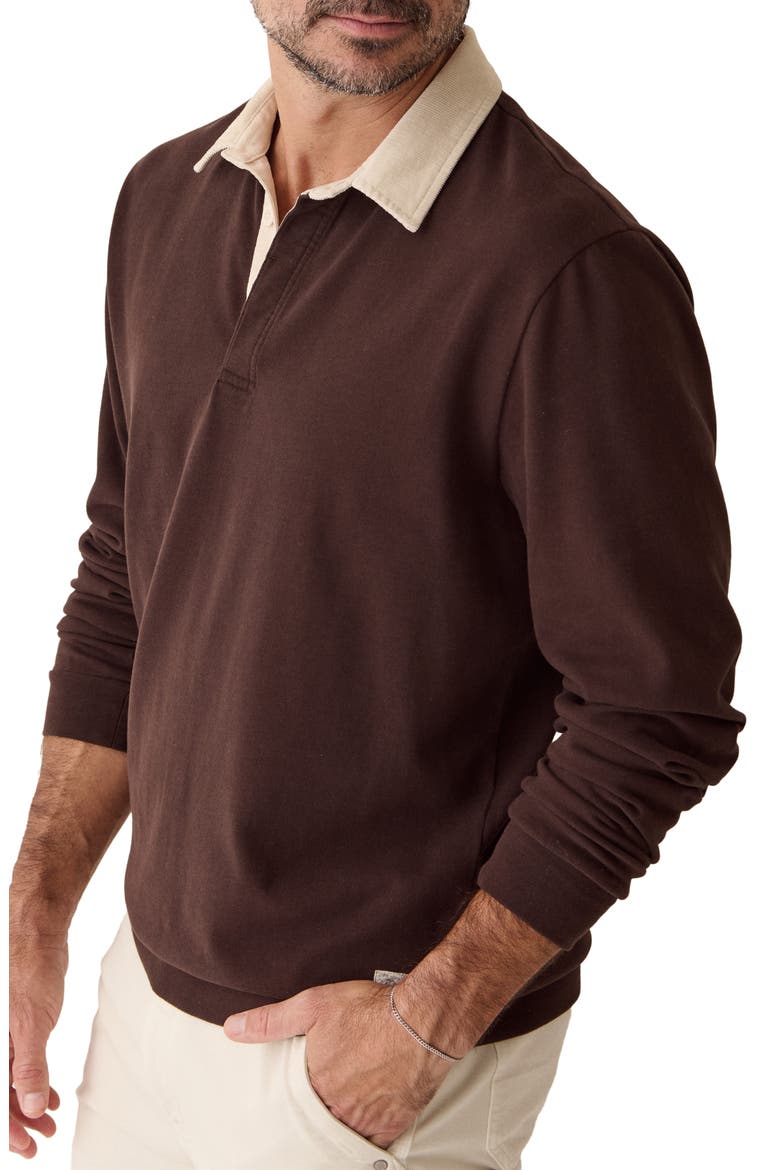 Organic Cotton Rugby Polo, Alternate, color, JAVA