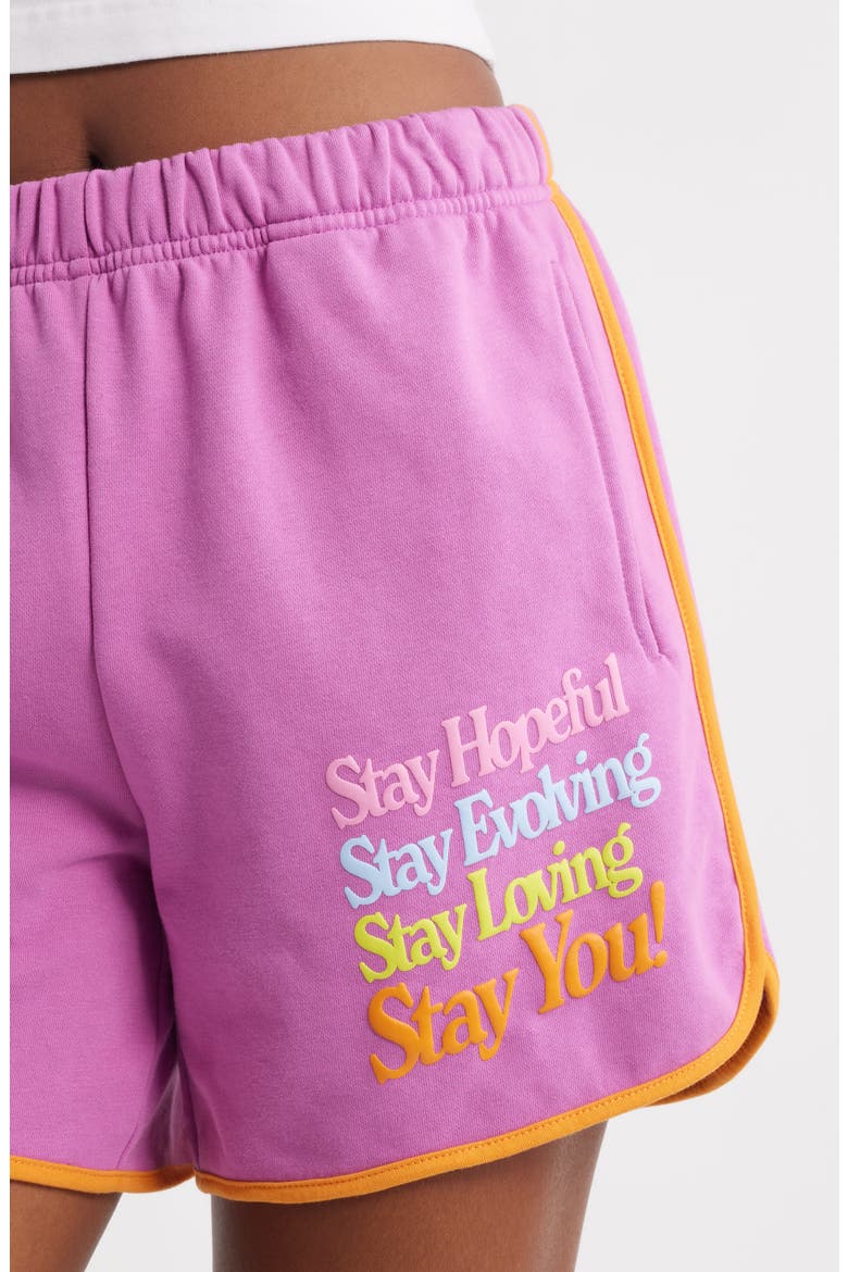 Stay You Sweat Shorts, Alternate, color, PINK