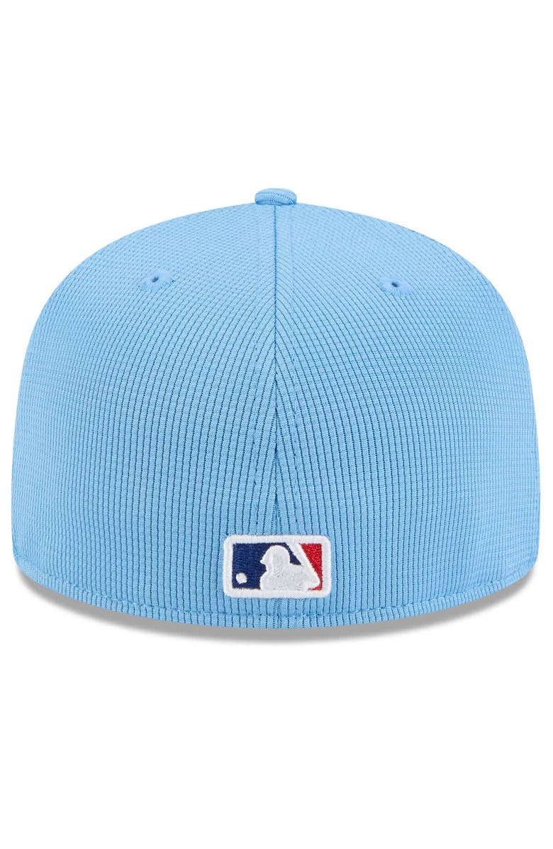 New Era Men's New Era  Light Blue Texas Rangers 2025 Spring Training 59FIFTY Fitted Hat, Alternate, color, 