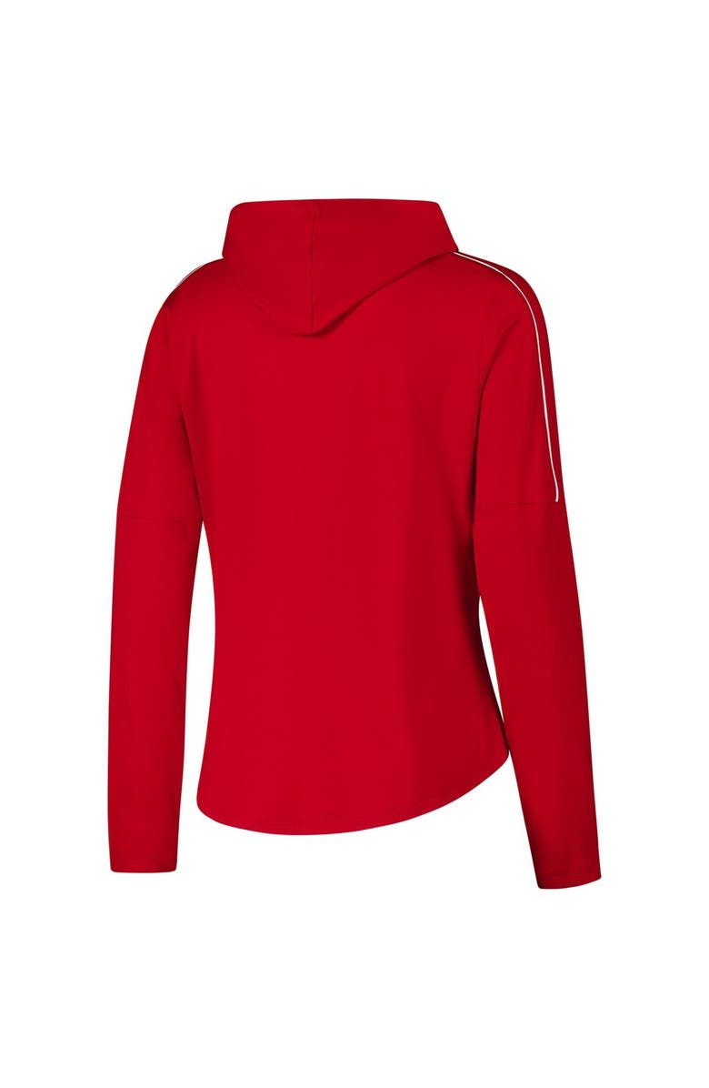 Under Armour Women's Under Armour Red Wisconsin Badgers Gameday Knockout Long Sleeve Hooded T-Shirt, Alternate, color, Red