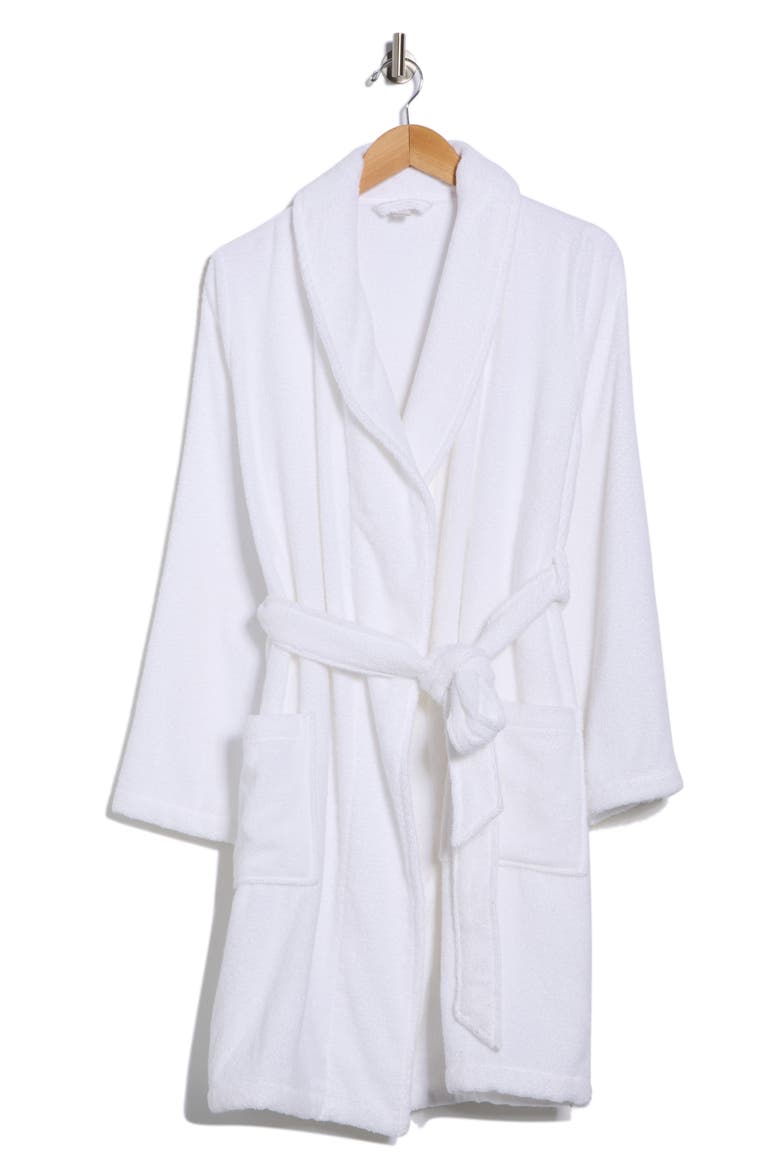 Cotton Terry Robe, Alternate, color, WHITE