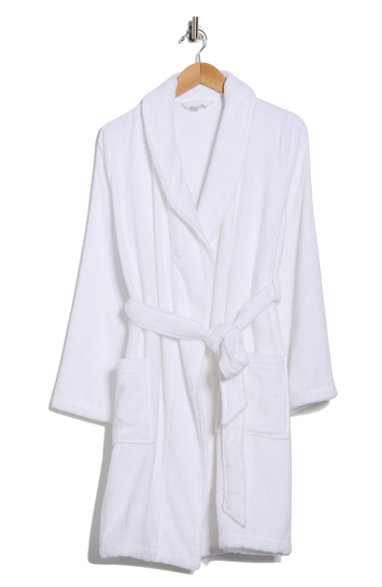 NORDSTROM RACK Cotton Terry Robe, Alternate, color, White