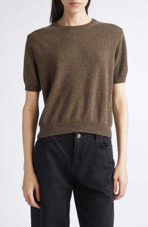 Short Sleeve Cashmere Sweater