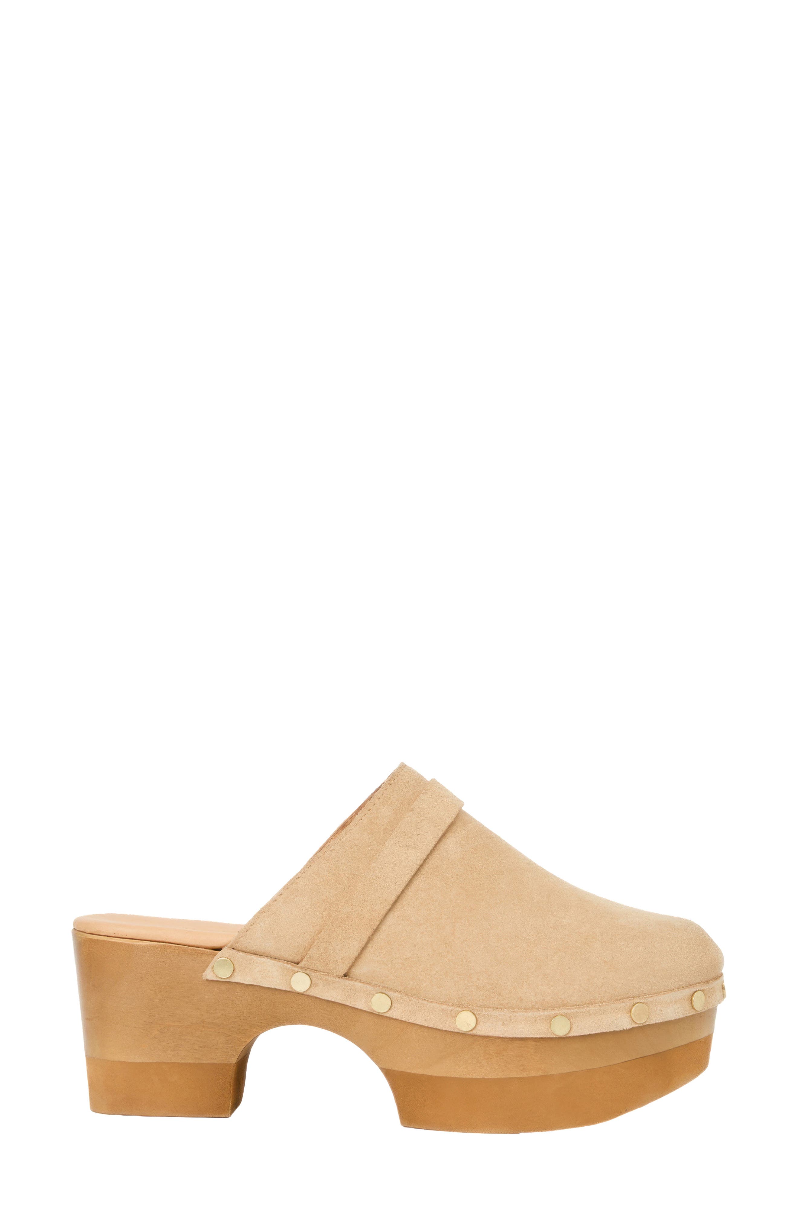 Olivia Clog, Alternate, color, SAND SUEDE