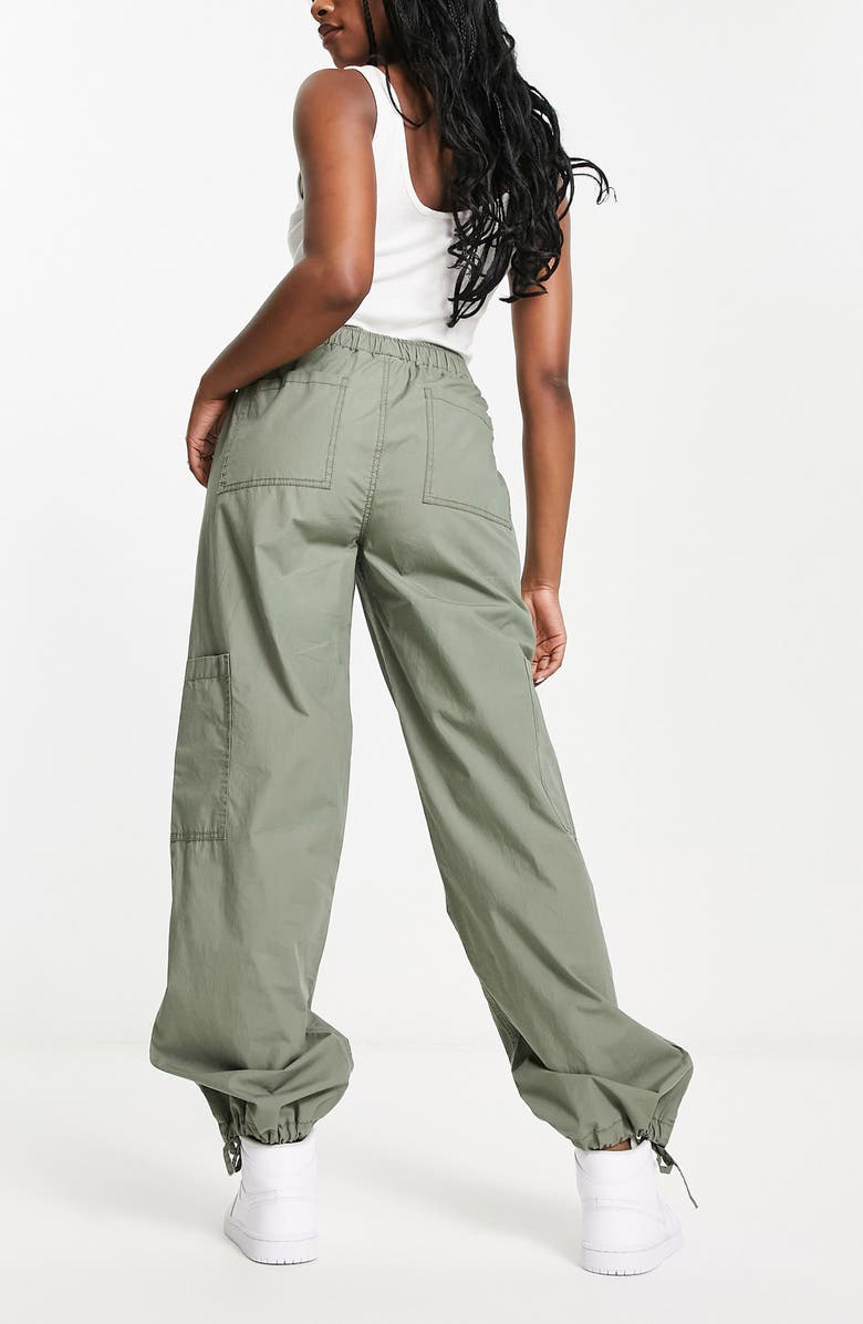 ASOS DESIGN Pull-On Cotton Cargo Trousers, Alternate, color, 