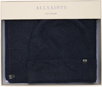 AllSaints Fuzzy Beanie & Scarf Gift Set | Nordstromrack display picture 1
