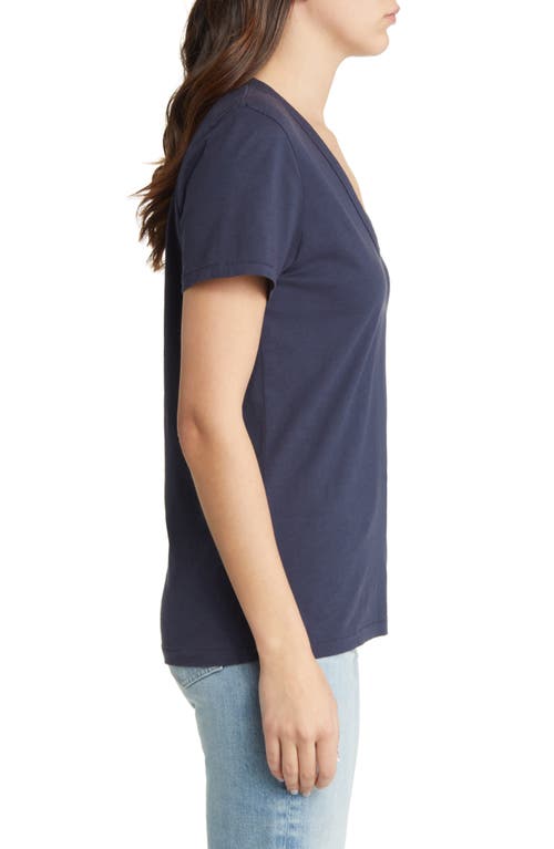 Rag & Bone The Slub V-neck Organic Pima Cotton T-shirt In Salute