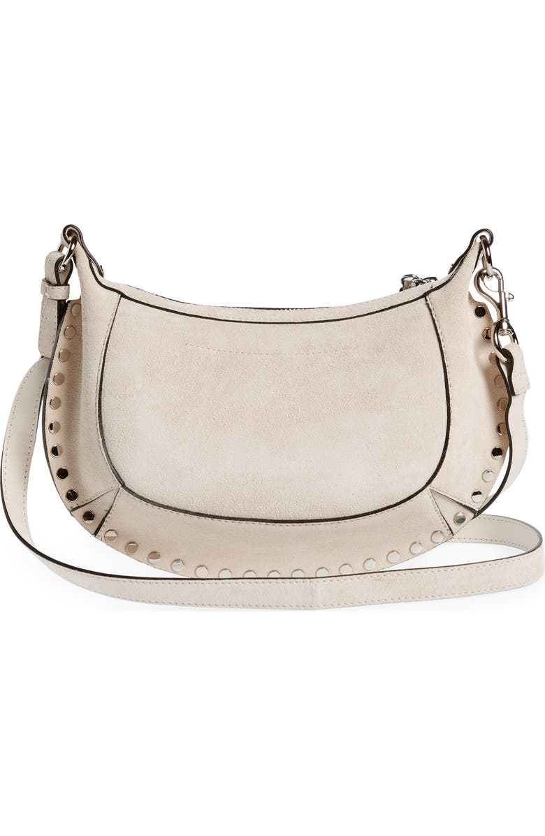 Isabel Marant Oskan Moon Suede Crossbody Bag, Alternate, color,