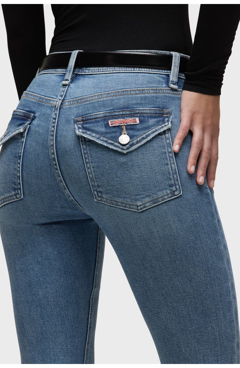 Hudson Jeans Barbara High-Rise Bootcut W/ Flap, Alternate, color, Reflection