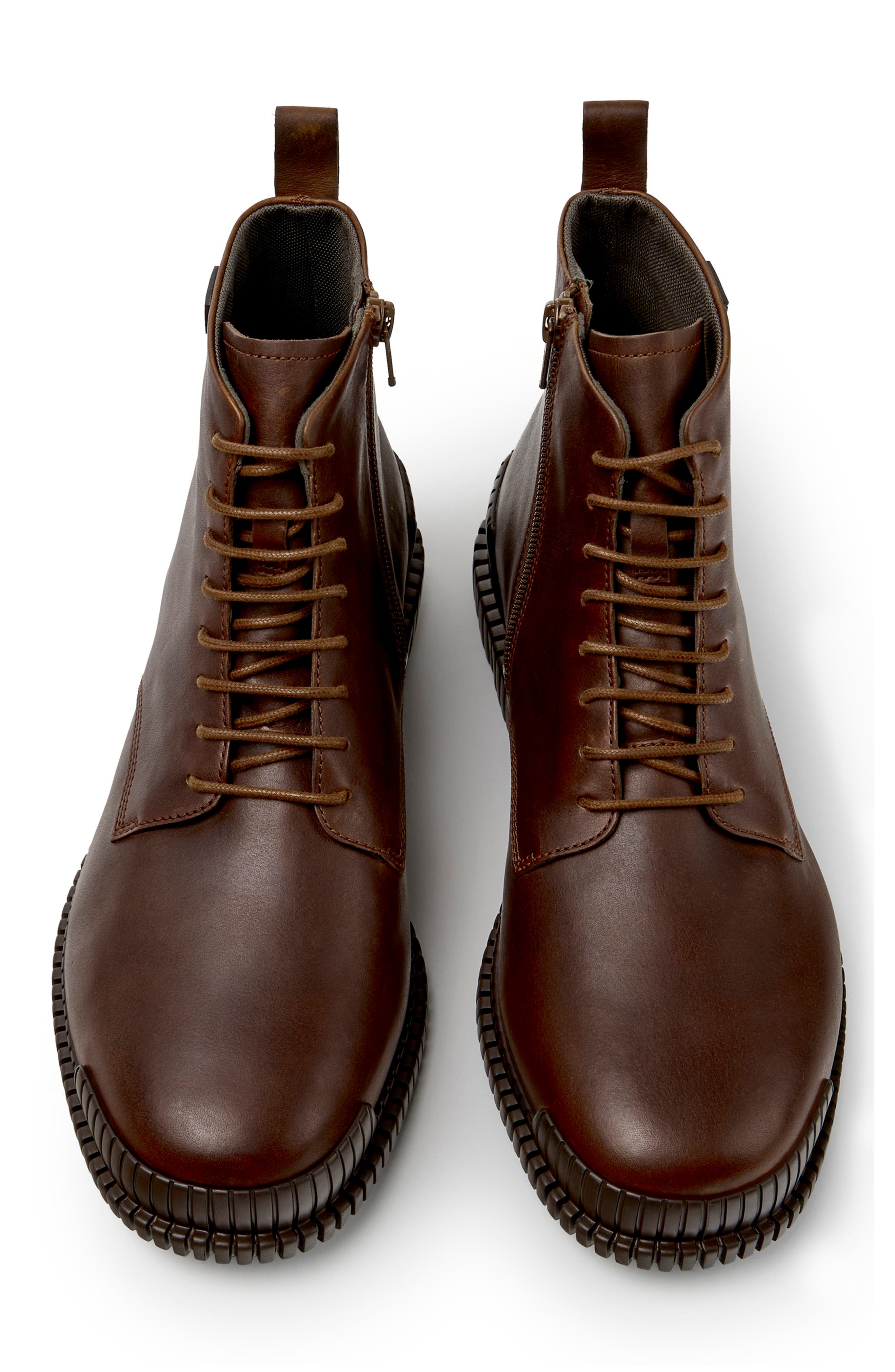 Pix Leather Ankle Boot, Alternate, color, MEDIUM BROWN