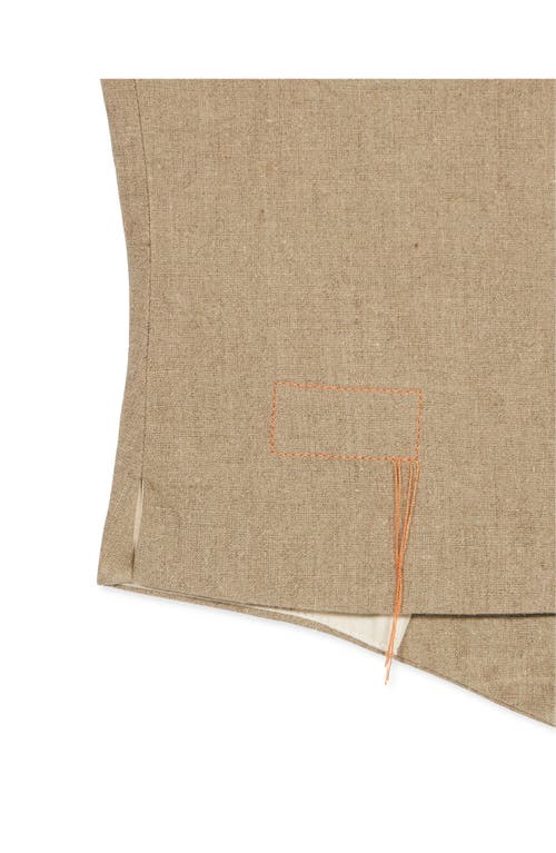 Fortela Demi Vest In Brown