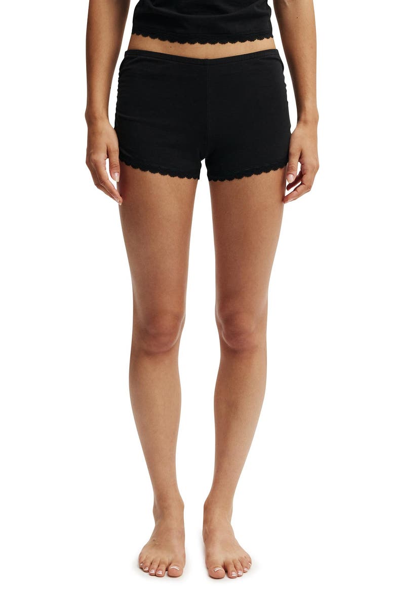 COTTON ON BODY Women's Peached Jersey Ruched Boyshort, Main, color,