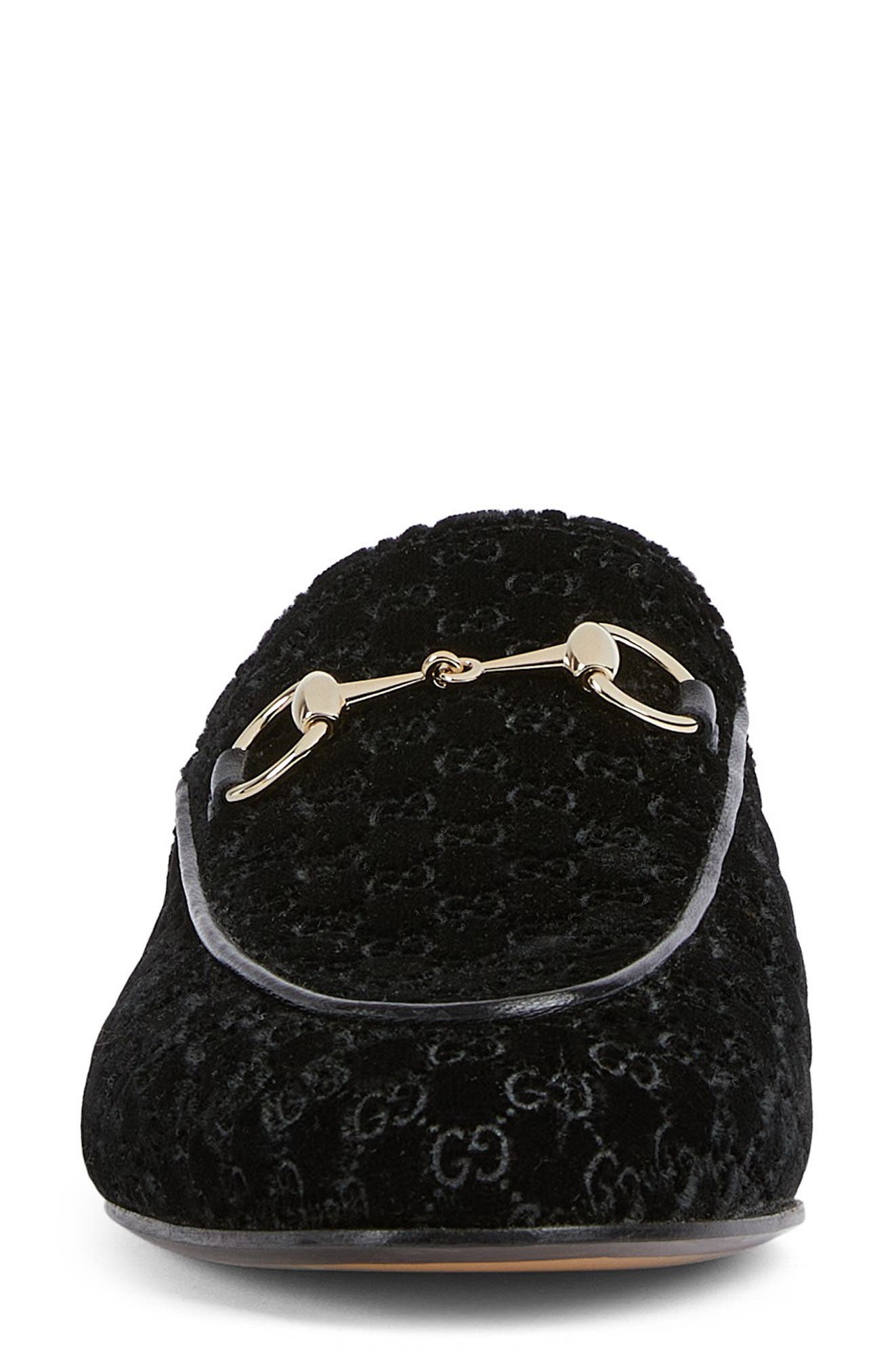 Gucci Princetown Horsebit Mule, Alternate, color, 001 Black/Black