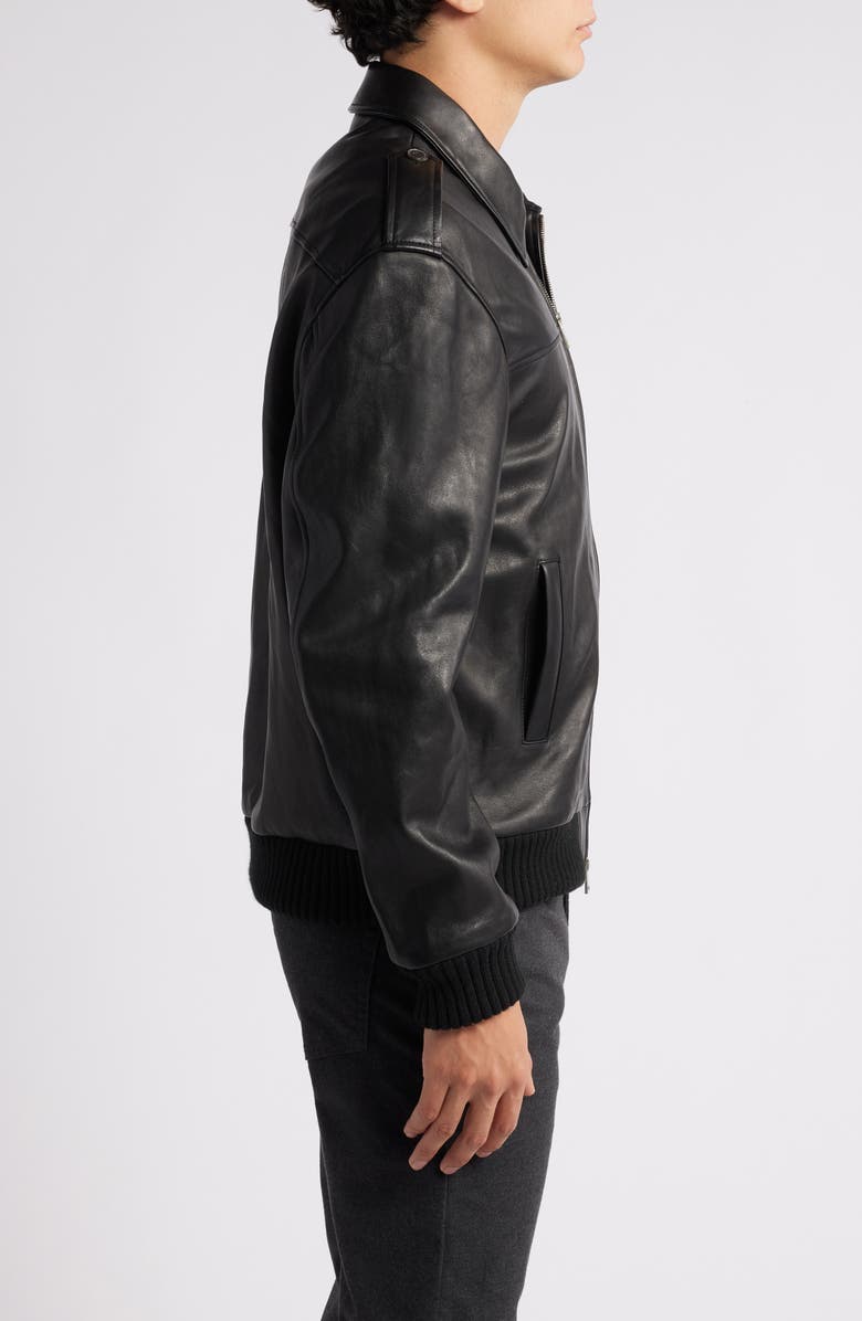 FRAME Leather Bomber Jacket, Alternate, color, 