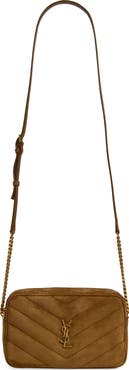 Saint Laurent Loulou Matelassé Suede Camera Bag