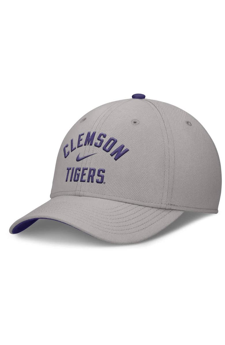 Nike Men's Nike Gray Clemson Tigers Rise Prep Performance Flex Hat, Alternate, color, Gray